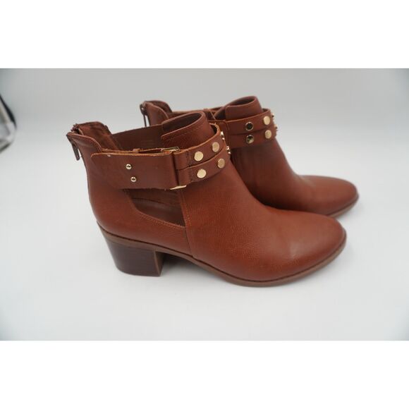 New Bar III Wiley Round Toe Women Brown Bootie Size 11 - Picture 2 of 8